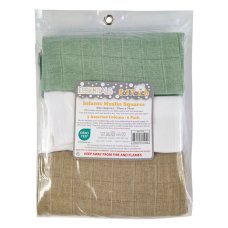 MS11-N: Unisex 6 Pack Muslin Squares